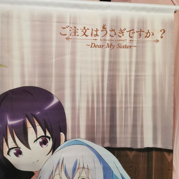 Is the Order a Rabbit Tapestry Cocoa Chino Wall Scroll Art Poster Japan Manga - Picture 2 of 10